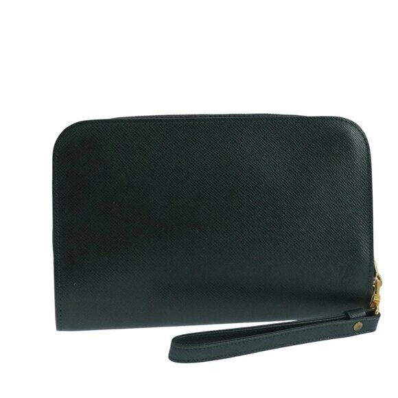 LOUIS VUITTON Taiga Baikal Clutch Bag Epicea M30184 LV Auth th5531 - Picture 1 of 16